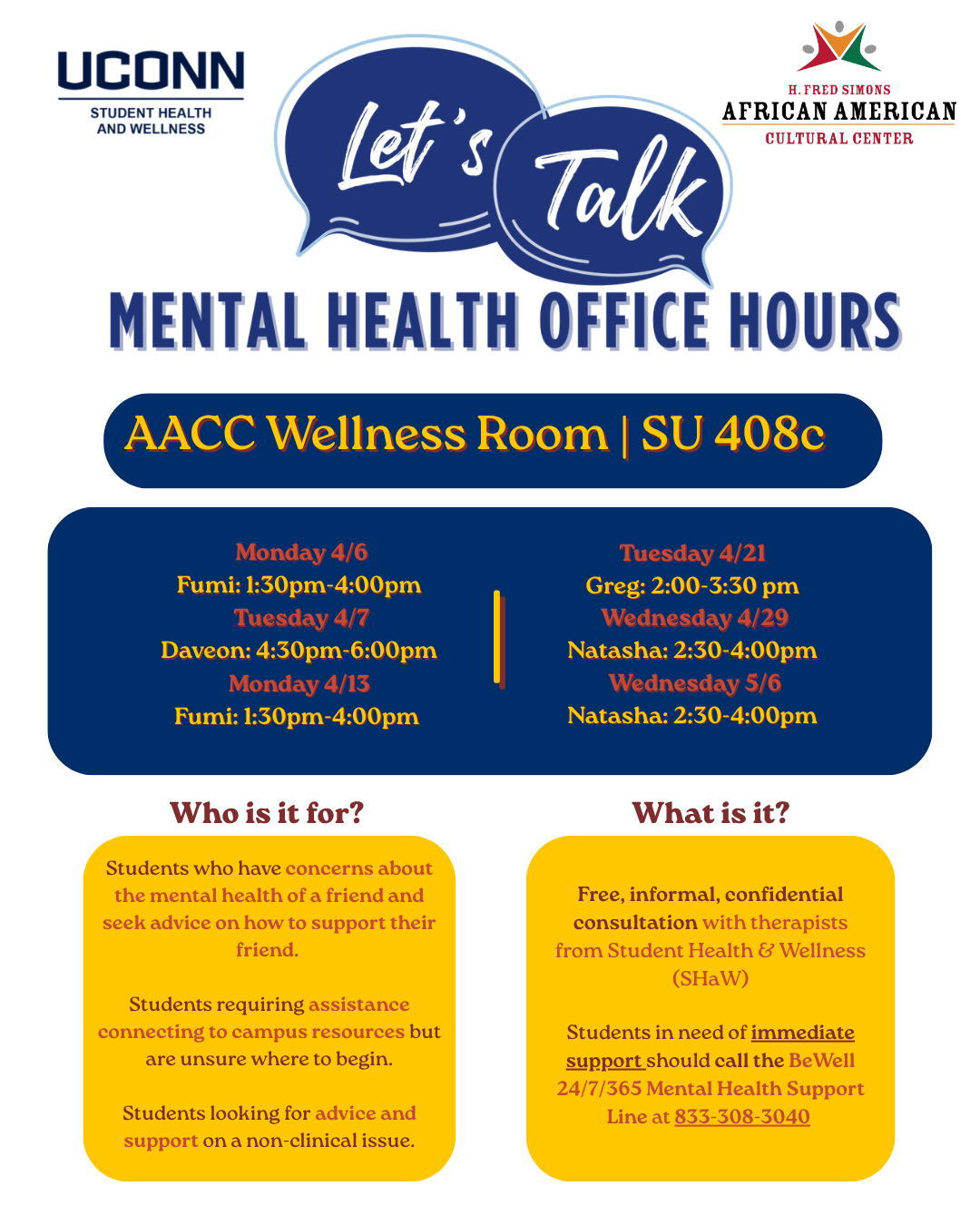 Mental Health Office Hours